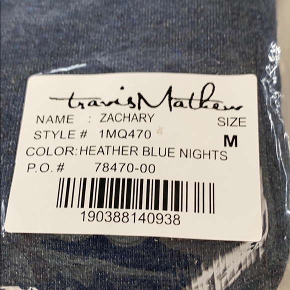 NEW Travis Mathew ZACHARY 1/2 Zip Jacket M Blue - Picture 6 of 7